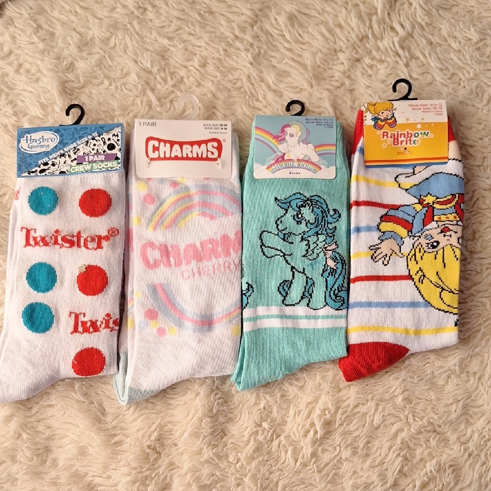 🤑2/for $10💥 Colorful Cartoon Crew Socks Set